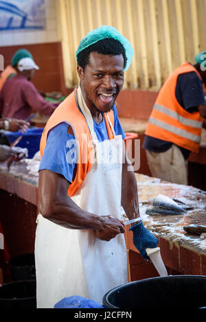 Capo Verde, São Vicente, Mindelo, il mercato del pesce di Mindelo Foto Stock