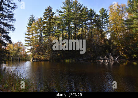 Shay la diga in Mercer, Wisconsin Foto Stock