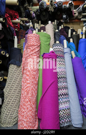 Umore Tessuti designer, quartiere della moda, NYC Foto Stock