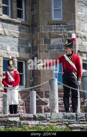 America del nord, Canada, NL, cannone di mezzogiorno da Signal Hill, San Giovanni Foto Stock