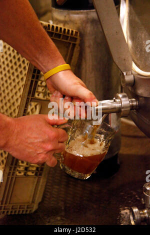 Canada, Nova Scotia, Guysborough. Microbrew degustazione presso raro uccello Brew Pub. Foto Stock