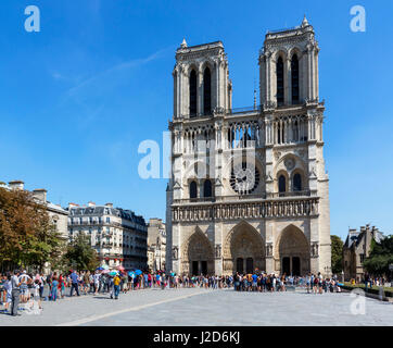 La cattedrale di Notre Dame, Paris, Francia Foto Stock