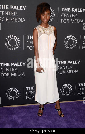 Beverly Hills, Ca. 27 apr, 2017. Ashleigh Murray al 2017 PaleyLive la stagione Primavera 'Riverdale' di screening e di conversazione al Paley Centre for Media on April 27, 2017 in Beverly Hills, la California. Credito: David Edwards/media/punzone Alamy Live News Foto Stock