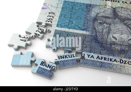 South African rand puzzle Foto Stock