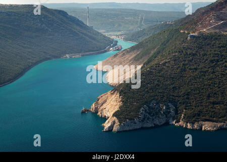 Plomin bay in Istria, Croazia Foto Stock