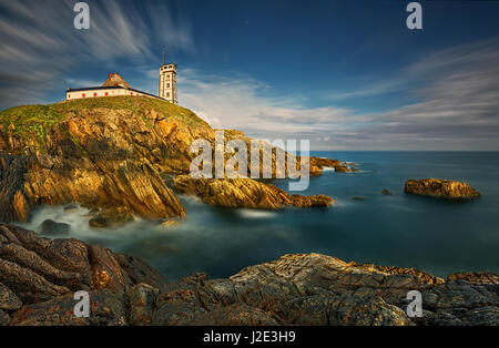 Pointe Saint-Mathieu Faro.. Plougonvelin. La Bretagna. Francia Foto Stock