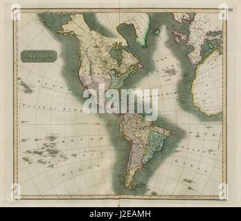 "America". Nord/Sud America. British Florida. Missioni. THOMSON 1817 mappa Foto Stock