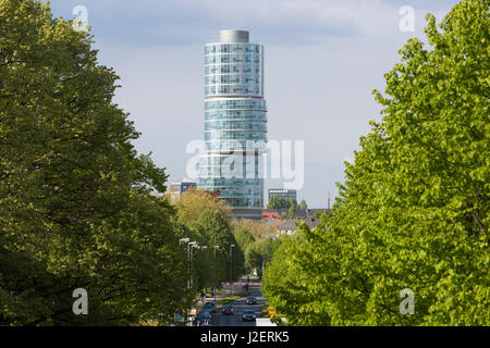 L'edificio dell'ufficio Exzenterhaus, architetto Gerhard Spangenberg, Bochum, Germania. Foto Stock