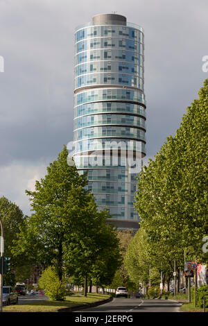 L'edificio dell'ufficio Exzenterhaus, architetto Gerhard Spangenberg, Bochum, Germania. Foto Stock