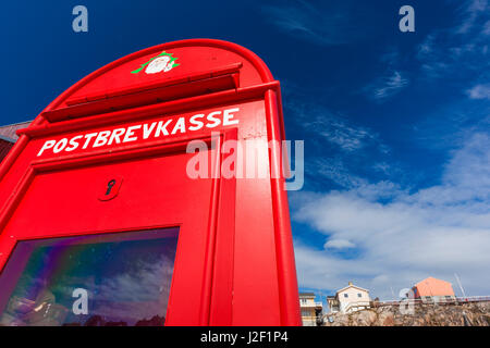 La Groenlandia, Disko Bay, Ilulissat, Santa gigante della mailbox Foto Stock