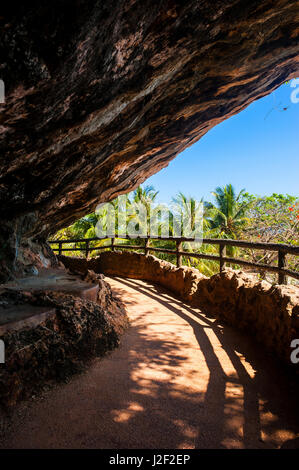 Ultimo comando giapponese Post da WW II, Saipan, Marianne settentrionali, Pacifico centrale Foto Stock