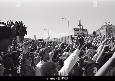 Berkeley nelle rivolte degli anni '60 Foto Stock