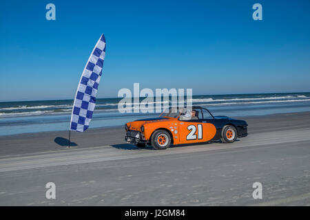Antiquariato auto NASCAR, nord girare, Ponce Inlet, Florida, Stati Uniti d'America Foto Stock