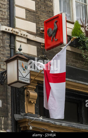 Il Cockpit pub sulla St Andrew's Hill nella città di Londra, Regno Unito Foto Stock