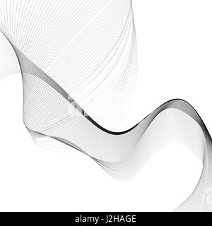 Abstract le linee d'onda. Illustrazione Vettoriale