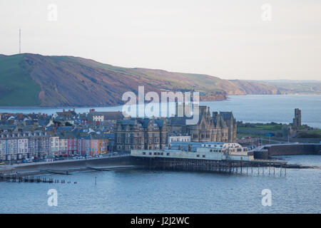 La città costiera di aberystwyth Foto Stock