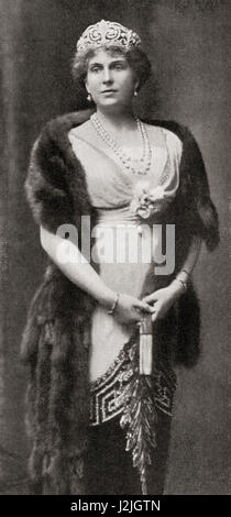 Victoria Eugenia di Battenberg, 1887 - 1969. La regina di Spagna come la moglie di Re Alfonso XIII. Da Hutchinson nella storia delle nazioni, pubblicato 1915. Foto Stock