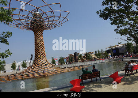 Mailand, Weltausstellung 2015, Baum des Lebens - Milano Expo 2015, albero della vita Foto Stock