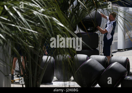 Sotschi, Russia. 29 apr, 2017. Motorsports: FIA Formula One World Championship 2017, il Grand Prix di Russia 29.04.2017. | Utilizzo di credito in tutto il mondo: dpa/Alamy Live News Foto Stock