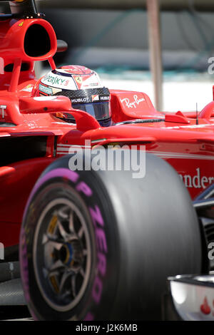 Sochi, Russia. 29 apr, 2017. 29.04.2017, Sochi Autodrom, Sochi, FORMULA 1 VTB RUSSO GRAND PRIX, 28.04. - 30.04.2017 Kimi Raikkonen (PINNA#7), la Scuderia Ferrari foto: Cronos/Hasan Bratic Foto Stock