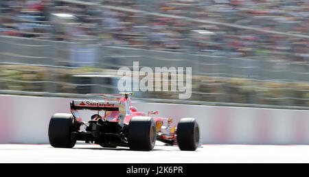 Sochi, Russia. 29 apr, 2017. 29.04.2017, Sochi Autodrom, Sochi, FORMULA 1 VTB RUSSO GRAND PRIX, 28.04. - 30.04.2017 Kimi Raikkonen (PINNA#7), la Scuderia Ferrari foto: Cronos/Hasan Bratic Foto Stock