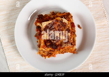 Lasagne alla Bolognese Foto Stock