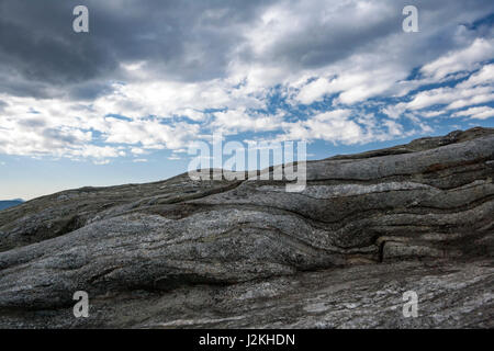 Viste dall arte Loeb sentiero vicino Black Balsam Manopola - Blue Ridge Parkway, North Carolina, STATI UNITI D'AMERICA Foto Stock