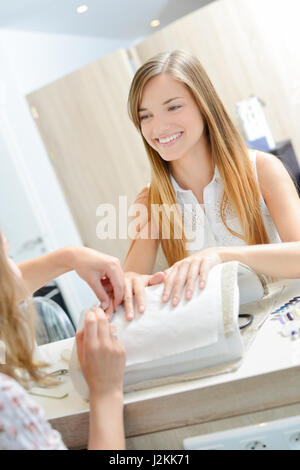 manicure Foto Stock