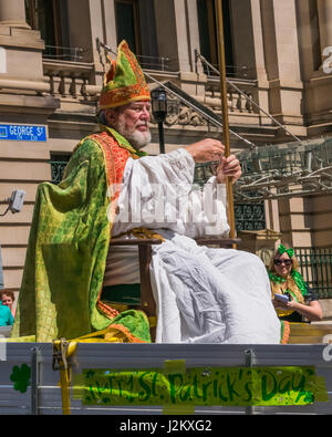 San Patrizio festeggiamenti a Brisbane, Queensland, Australia Foto Stock