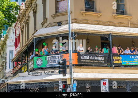 San Patrizio festeggiamenti a Brisbane, Queensland, Australia Foto Stock