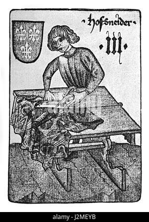 Il tedesco Tarocchi XV secolo: la sarta Foto Stock