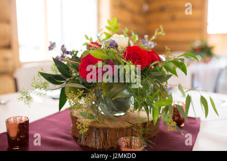 Wedding centritavola floreali Foto Stock