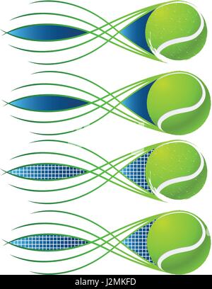Set di palla da tennis. vettore. icone. Illustrazione Vettoriale