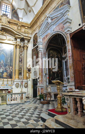 Basilica Cattedrale di Sant'Agata. Gallipoli. La Puglia. L'Italia. Foto Stock