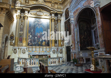 Basilica Cattedrale di Sant'Agata. Gallipoli. La Puglia. L'Italia. Foto Stock