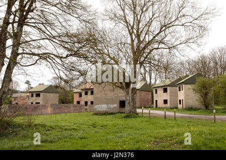 Imber Village, Salisbury Plain, Wiltshire, Inghilterra Foto Stock