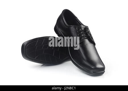 Indian realizzato Scarpe Uomo isolato su bianco Foto Stock