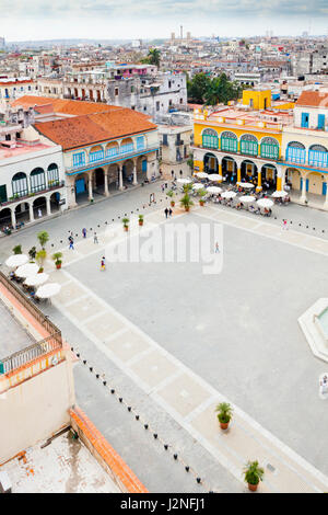 Vieja Plaza des Armas Plaza de la Catedral Havana Cuba Foto Stock