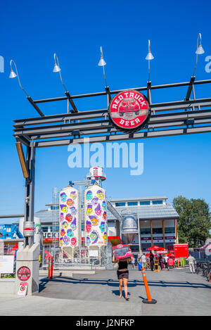 Red Carrello Brewing Company, Vancouver, British Columbia, Canada, Foto Stock