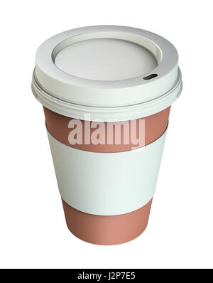 Prendi il caffè nella tazza termica Foto Stock