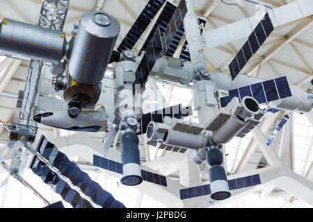 Modello della stazione spaziale internazionale ISS Foto Stock