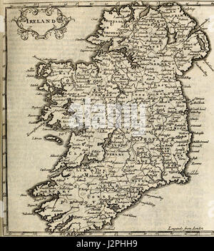 " Un sistema di geografia, oppure un nuovo & descrizione accurata della terra in tutti gli imperi e i regni e stati. Illustrato con la storia e la topografia e mappe di ogni paese .." (1701) Foto Stock