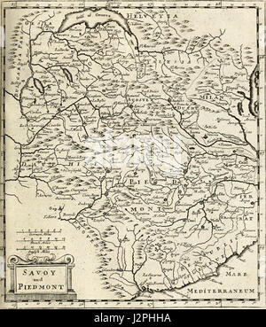 " Un sistema di geografia, oppure un nuovo & descrizione accurata della terra in tutti gli imperi e i regni e stati. Illustrato con la storia e la topografia e mappe di ogni paese .." (1701) Foto Stock