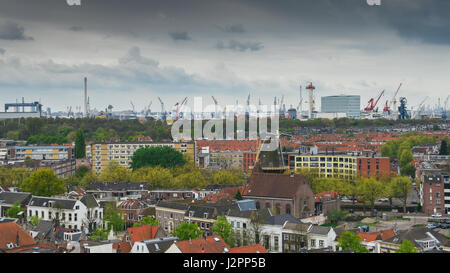 Schiedam, Paesi Bassi vista aerea Foto Stock