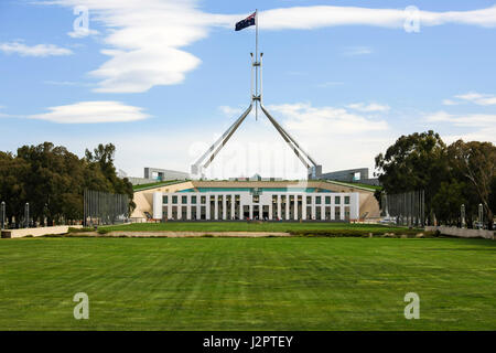 Nuova Casa del Parlamento, Canberra, Australia, dove i politici si riuniscono per sedersi e dibattito Foto Stock