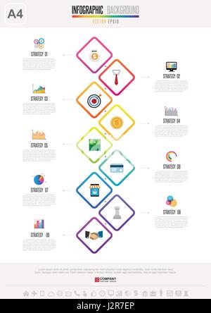 Infografico elemento di design .eps vettoriali10 Illustrazione Vettoriale