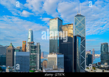 Central Hong Kong panoramica Foto Stock