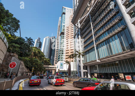 Strada della Regina, Centrale di Hong Kong Foto Stock