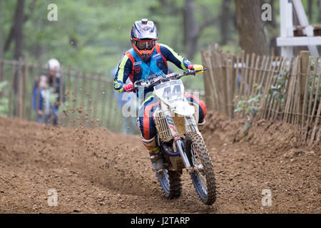 Canada Heights, Swanley, Kent, Regno Unito. Il 30 aprile, 2017. Maxis britannico campionato di motocross , REGNO UNITO. Il 30 aprile, 2017. Swanley , Motocross Round 3 al Canada altezze.© Jason Richardson / Alamy Live News Foto Stock