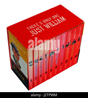 Un box set di Guglielmo libri da Richmal Crompton Foto Stock